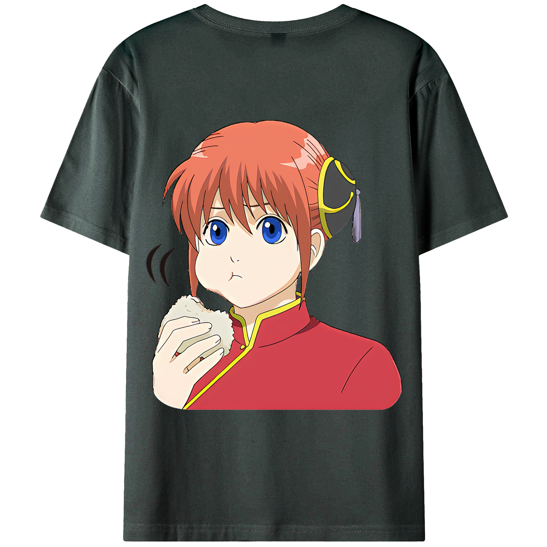 （画像用） ぎんたま 坂田銀時（さかたぎんとき） 神楽 志村新八（しむら しんぱち） GINTAMA Sakata Gintoki Kagura Shimura Shinpachi 綿100％ メンズ半袖Tシャツ（バックプリント） 通気性